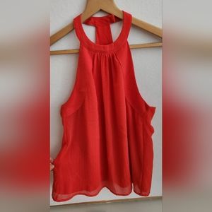 H&M Coral Halter top, Size 4